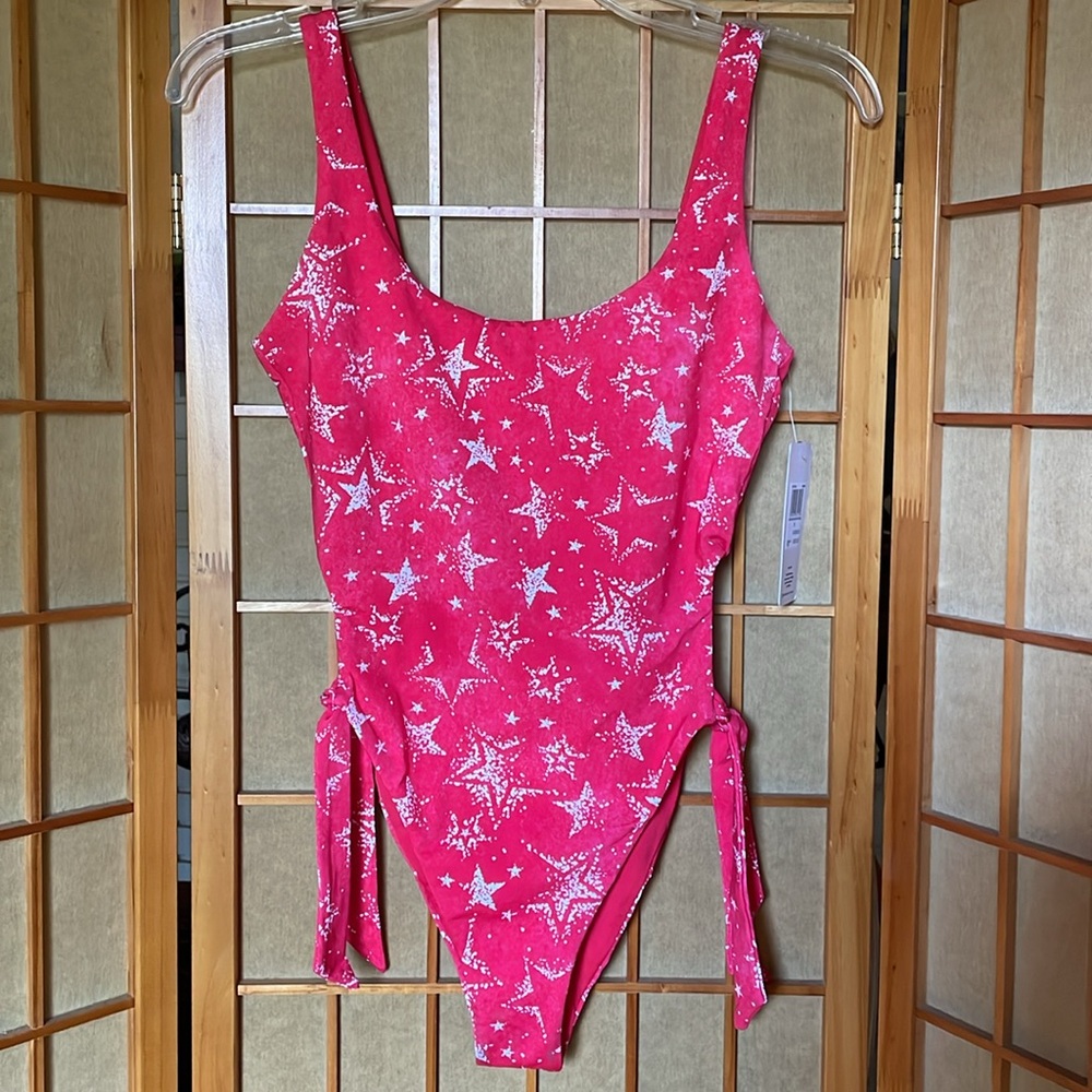 Hurley Swimsuit Star Struck Reversible Cheeky One Piece Swimsuit